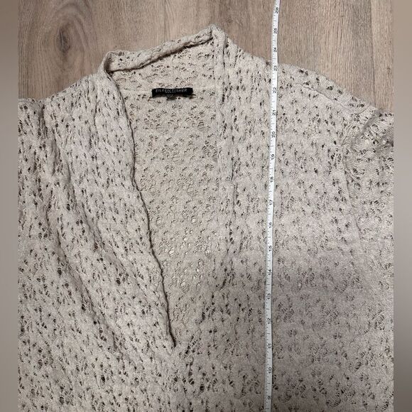 Eileen Fisher wool lace lightweight cardigan - Picture 11 of 13